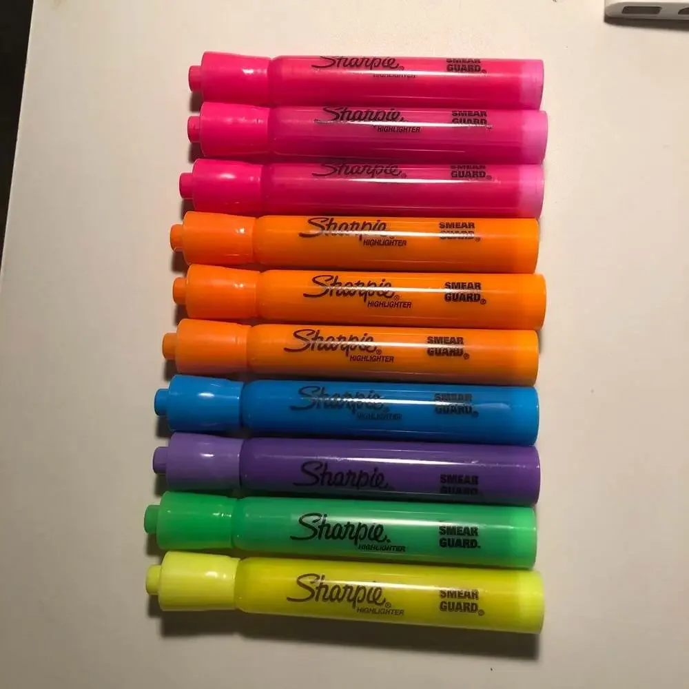 Sharpie Highlighters with Smear Guard, Assorted - 10 count